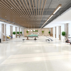 现代职工活动中心3D模型下载